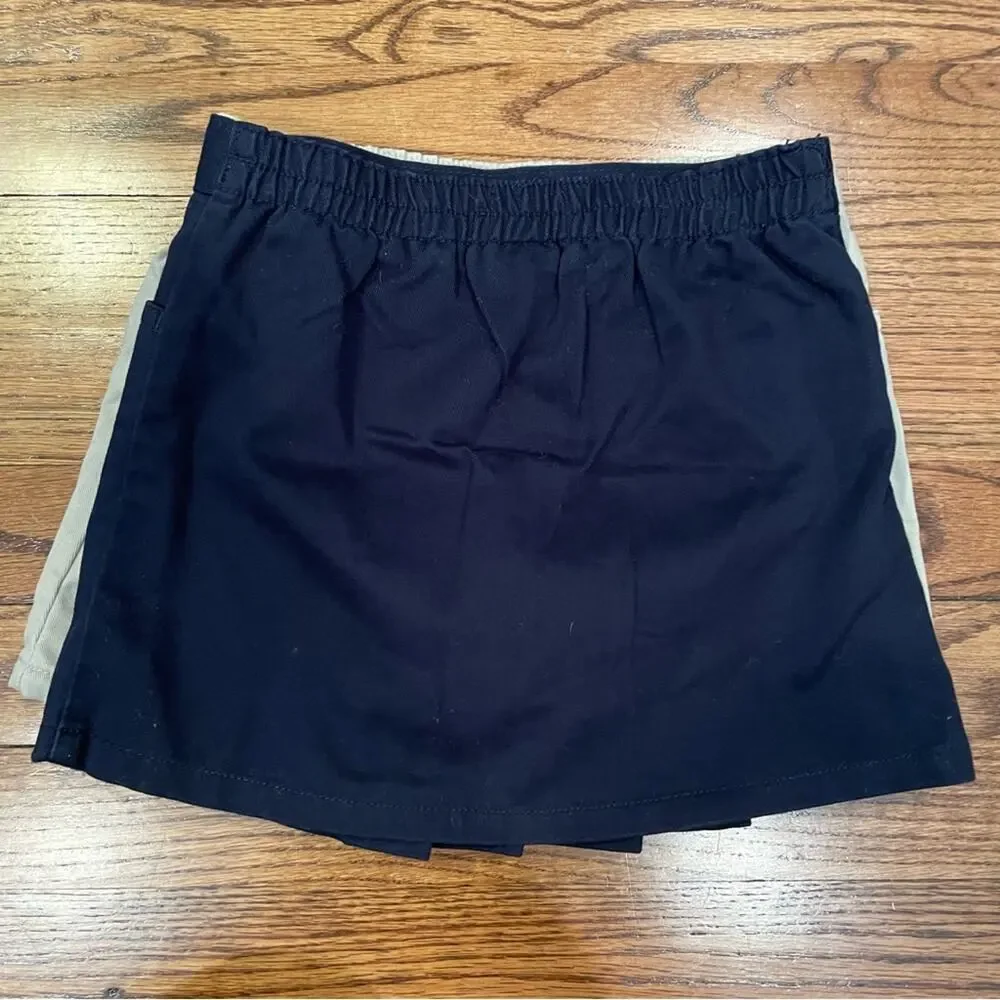 The Children’s Place Pleated Skirt Bundle Navy Blue & Tan Girl’s Size 4